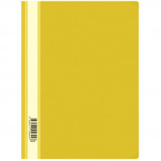 Папка-скоросшиватель пластик. OfficeSpace, А4, 160мкм, желтая с прозр. верхом